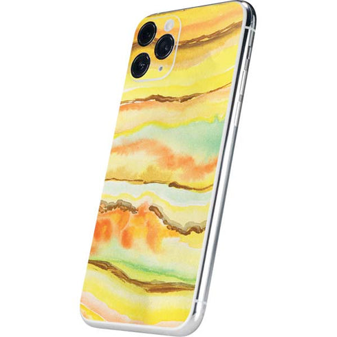 Tuscan Sun Watercolor Geode iPhone 11 Pro Skin